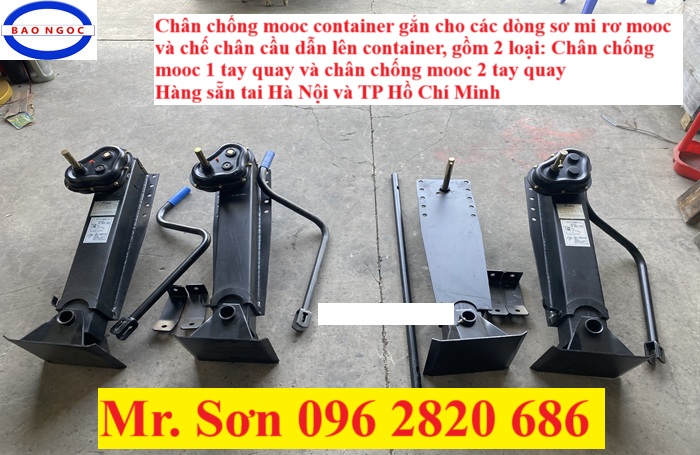 chân chống mooc container