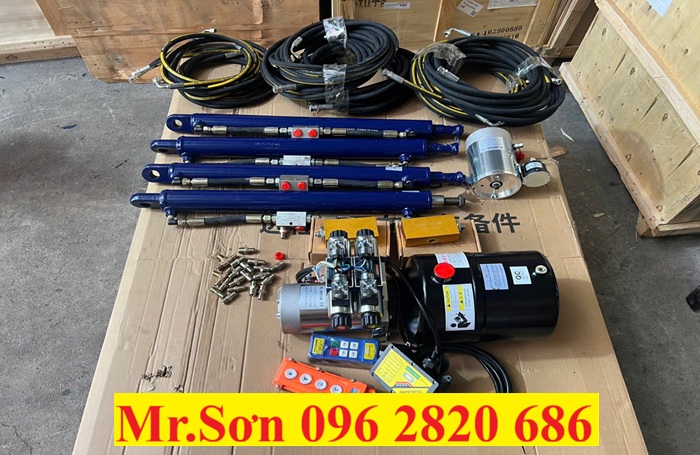 bộ cơi thủy lực thành thùng xe ben