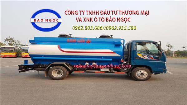 Xe bồn chở xăng dầu 6 khối thaco ollin 500b